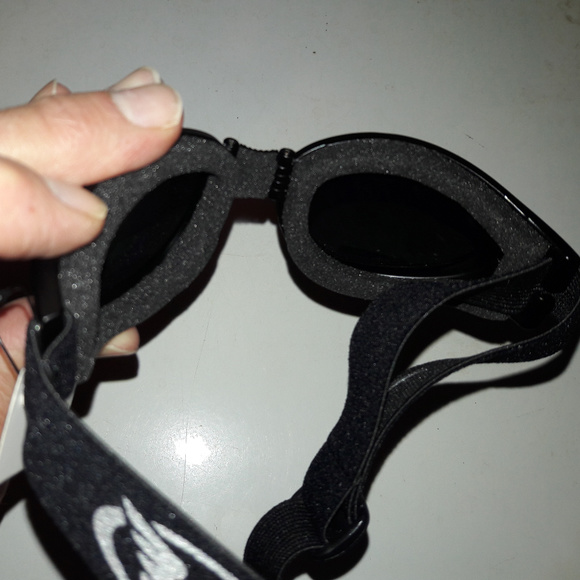 2 Men Motorcycle Horse Goggles Padded Riding Yellow Lenses and Tinted Vented - Picture 3 of 4